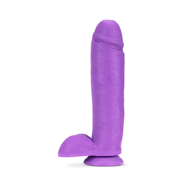 Angled view of neon-purple Neo shaft and molded balls