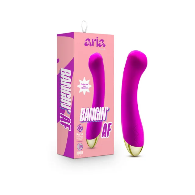Blush Aria Bangin AF curved vibrator with retail box