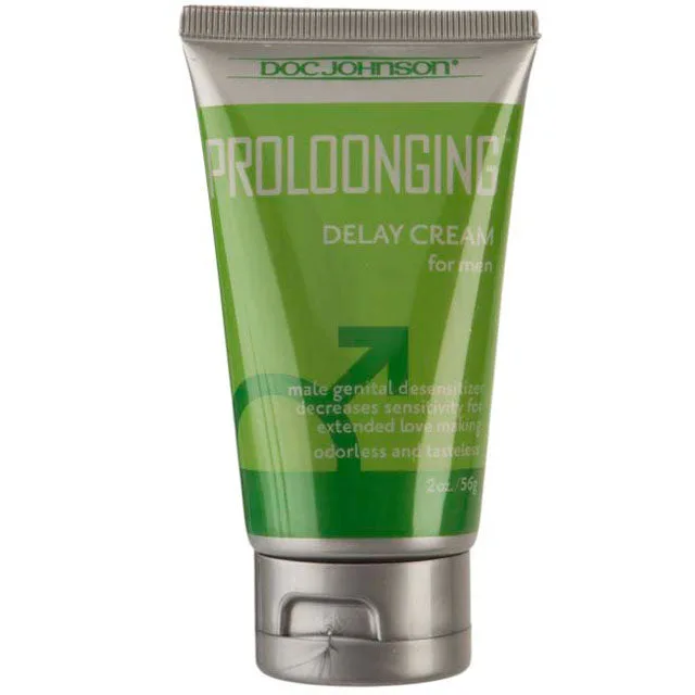 Doc Johnson Proloonging Creme green and silver tube