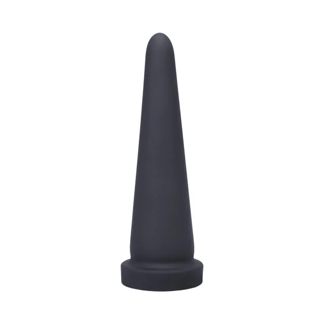 Front view of Onyx Tantus Cone Small with tapered shaft and round base