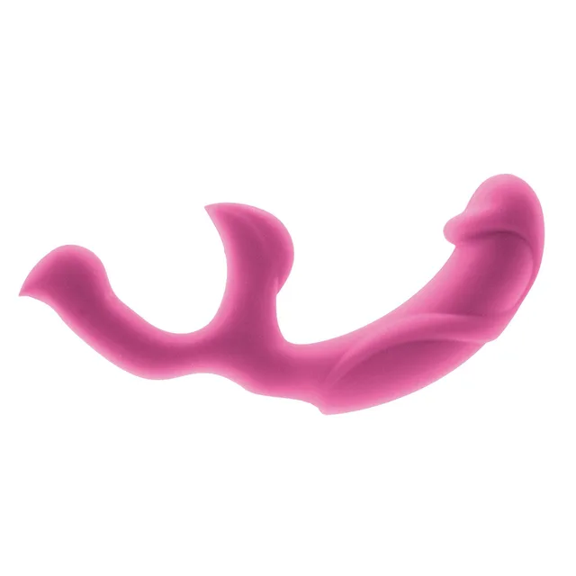 magenta Sex Kitten Clitty Cat with two curved ends and central bullet section