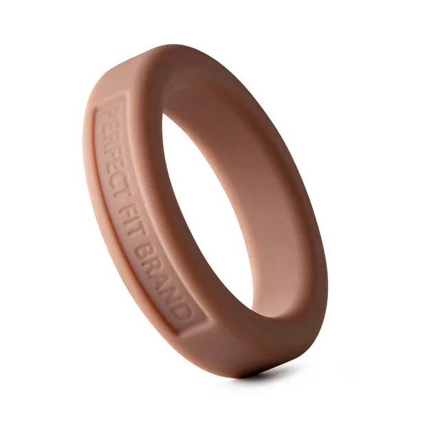 Perfect Fit Hefty Ring 36mm Skin Tone 6 medium brown upright three-quarter angle