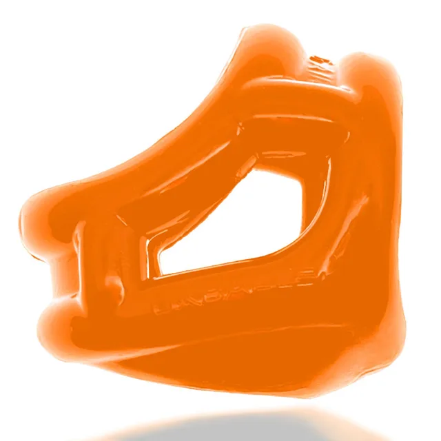 Front angled view of orange three-opening sling