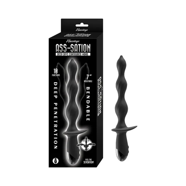 Black Ass-Sation Deep Dive wand beside retail box