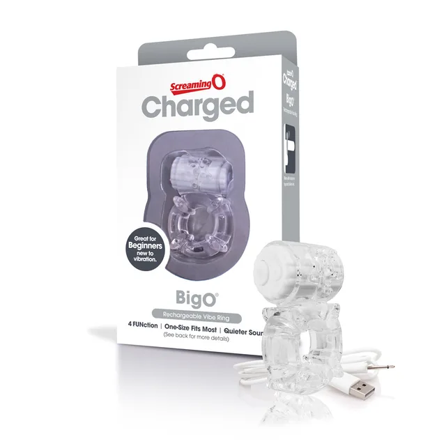 Charged Big O Clear Ring with USB cable and retail carton