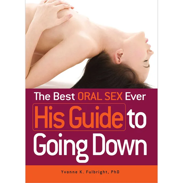 His Guide to Going Down cover with reclining woman photograph and orange title band