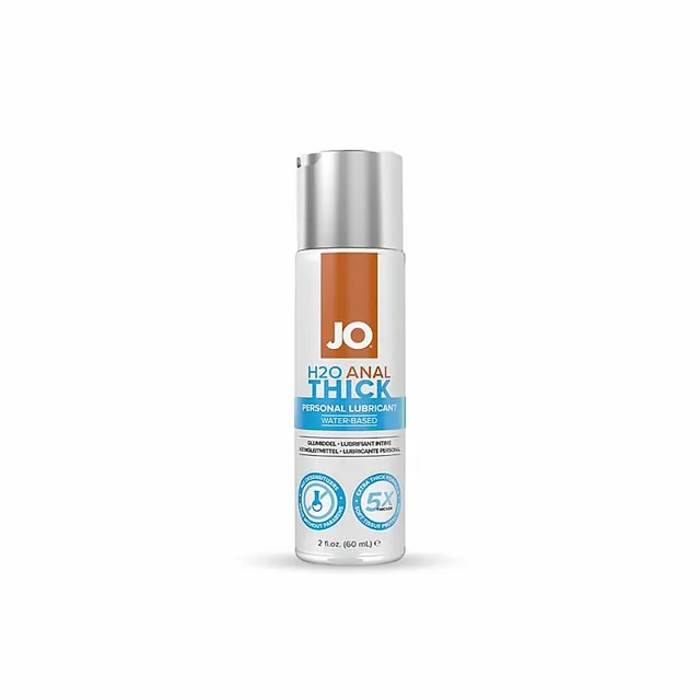 System JO H2O Anal Thick 2 fl oz clear pump bottle with compact white label