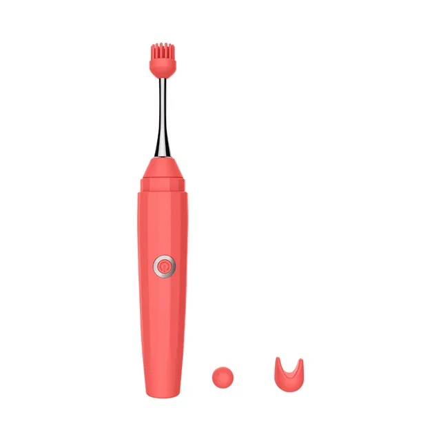 Coral OP10 pen vibrator with brush, U-shape and round heads