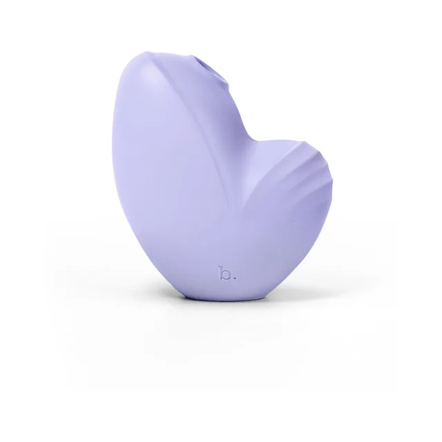 front view of lilac Biird Namii with sculpted body and ridged opening