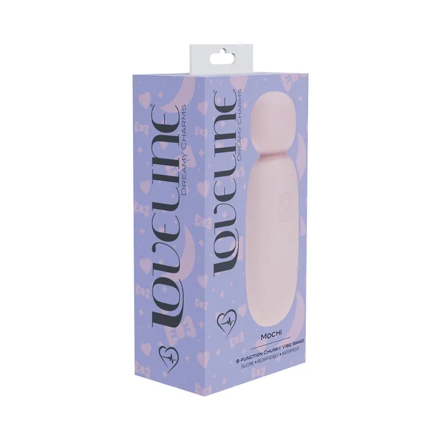 Shots LoveLine Mochi pink mini wand vibrator retail box