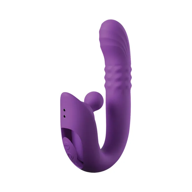 Fantasy For Her Harmoni Pro purple massager upright view of U-shaped multi-arm body