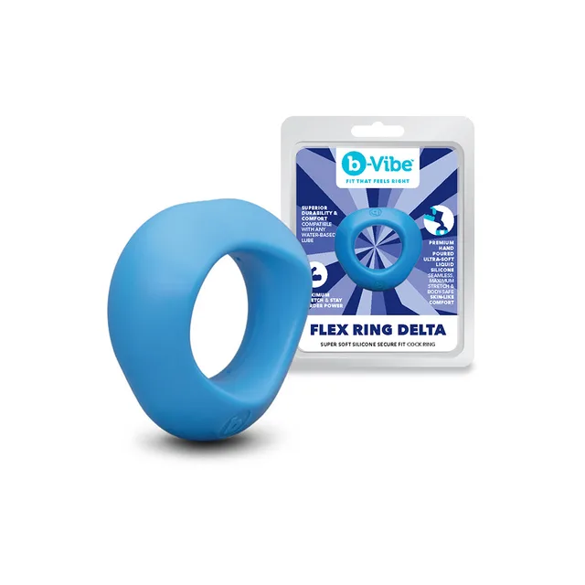 b-Vibe Flex Ring Delta blue C-ring with retail package