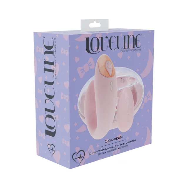 Shots LoveLine Daydream pink vibrator with round charging case