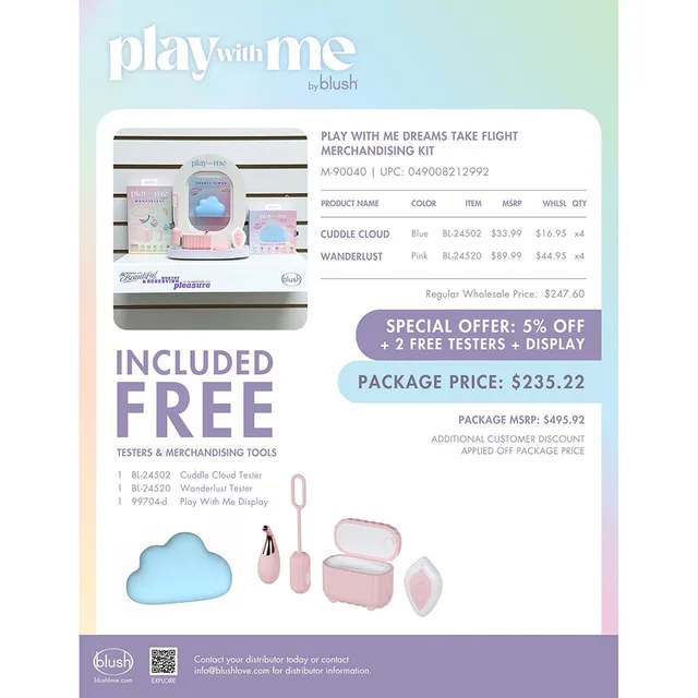 Play With Me Dreams Take Flight merchandising kit component sheet