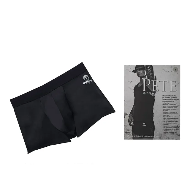 SpareParts Pete trunk black size XL black trunk beside Pete packaging