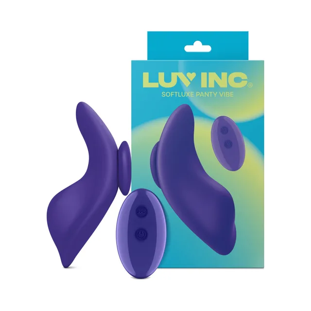 Purple Luv Inc SL31 Softluxe panty vibrator with remote and turquoise box