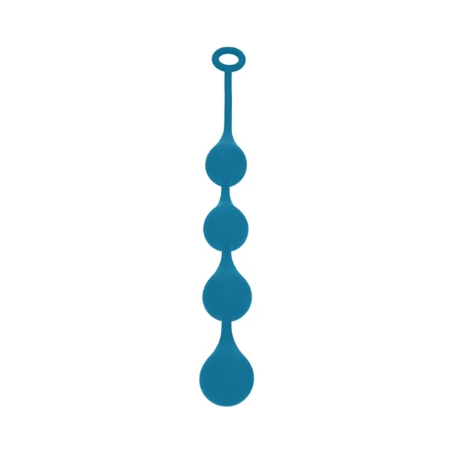 Large teal LEVELZ Waterdrop balls with four graduated beads