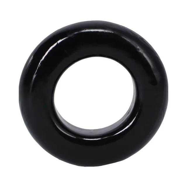 Front view of black thick Donut 4X ring