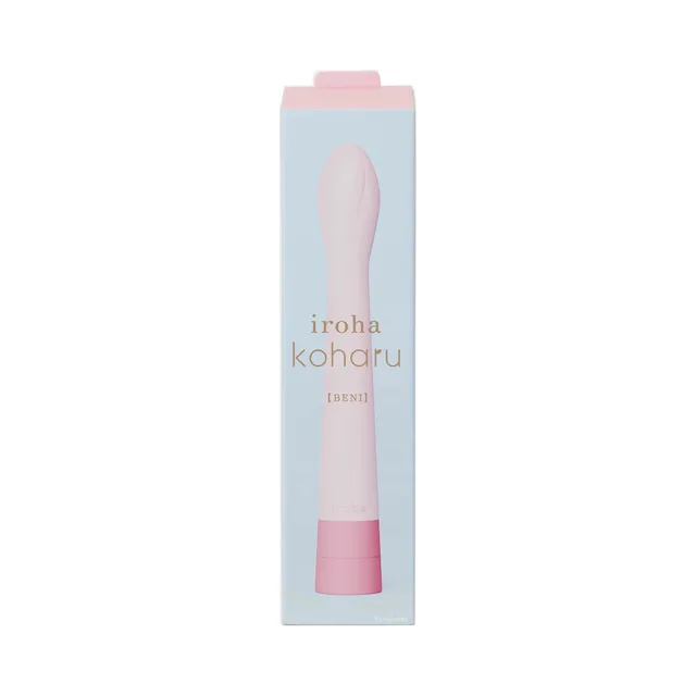 Pink iroha Koharu Beni vibrator in pale blue window box