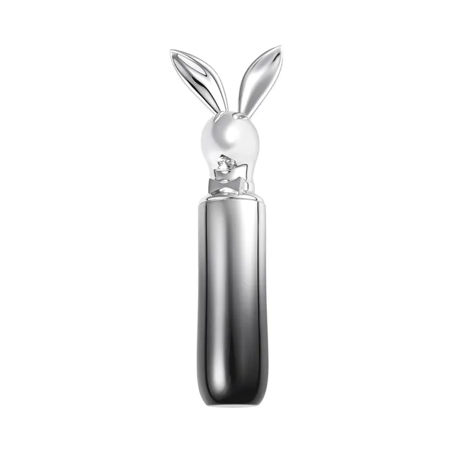 Front view of chrome rabbit top and black contoured handle