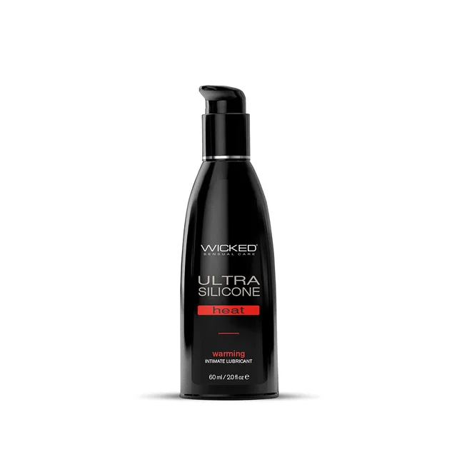 Wicked Ultra Heat 2 oz black pump bottle front with red Heat panel
