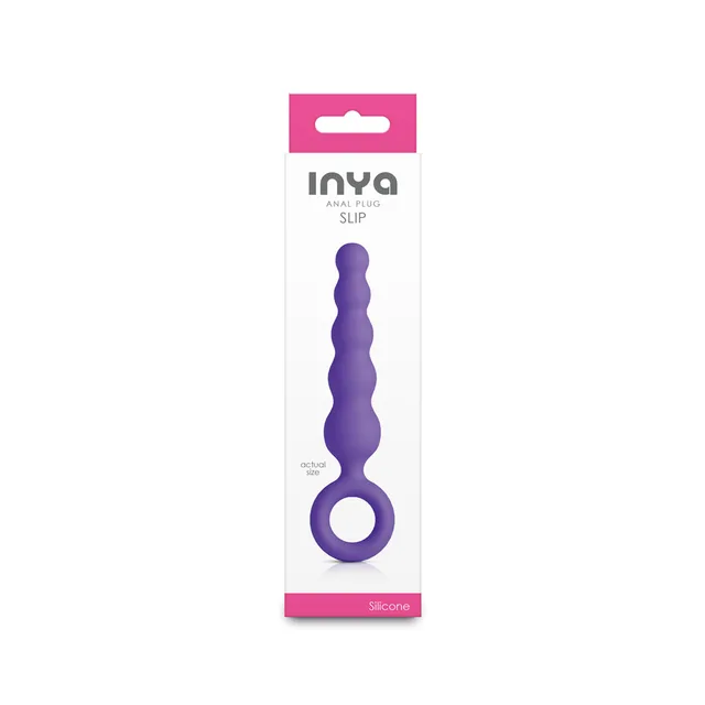 Purple INYA Slip contoured plug in tall white package
