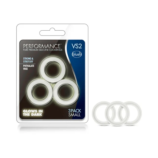 Blush Performance VS2 Three White Rings beside blister pack