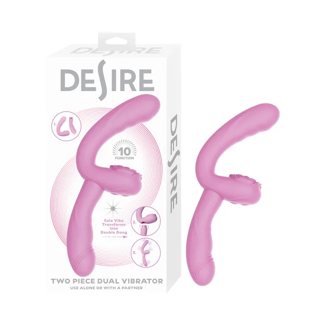 Desire Dual Vibrator 2 Piece Lavender