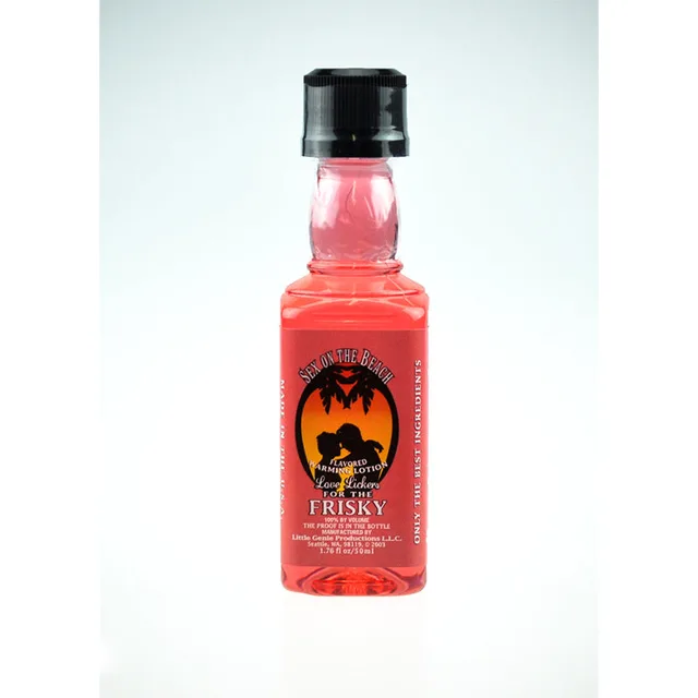 Love Lickers Sex on the Beach light-pink massage oil bottle