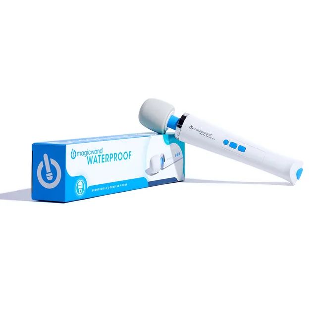 White Magic Wand HV-360 rechargeable massager with cable and box