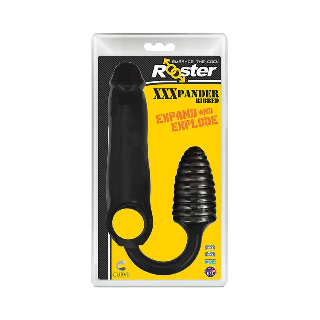 Curve Rooster XXXPANDER ribbed extender set in retail pack