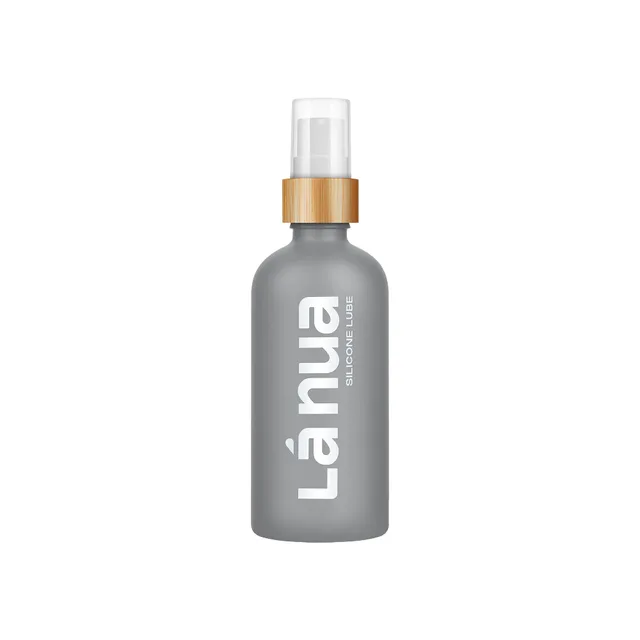La Nua Unscented Silicone 3.4 oz charcoal-gray pump bottle