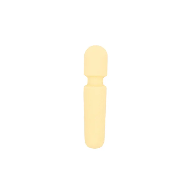 cream Emojibator Tiny Wand with rounded head and slim handle