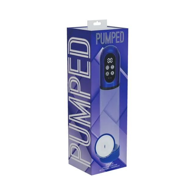 Shots PUMPED Engage metallic blue automatic vacuum pump box