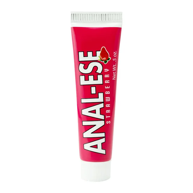 Nasstoys Anal-Ese Strawberry Cream red 0.5-ounce tube with white cap
