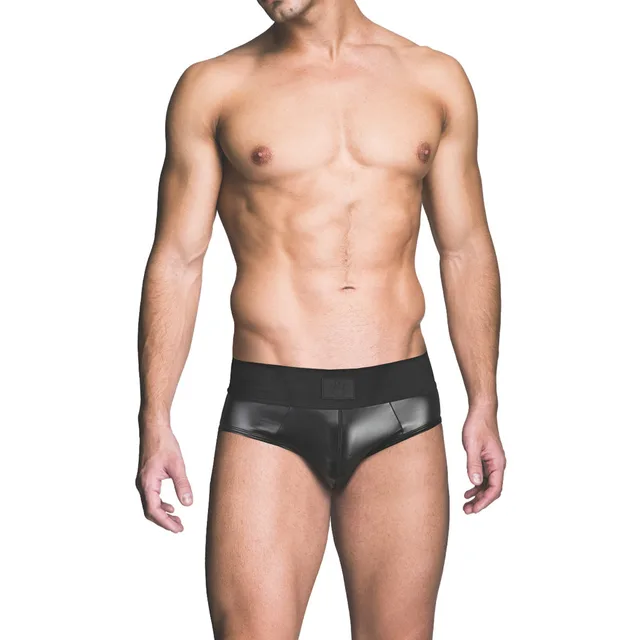 Prowler RED XL wetlook brief shown from the front