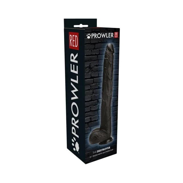 Prowler RED Destroyer black 15-inch dildo retail box