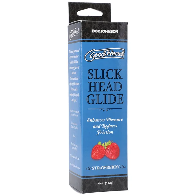 GoodHead Strawberry Slick Head Glide tube inside blue retail box