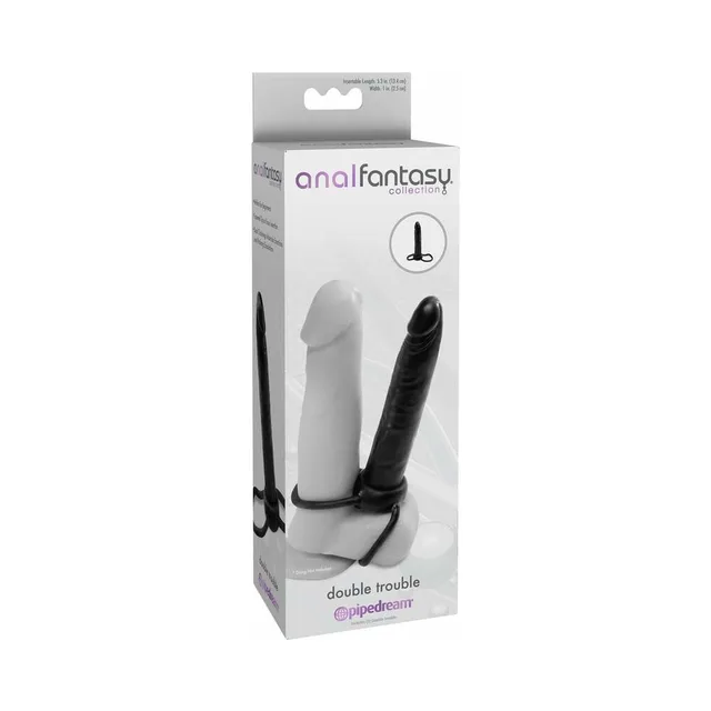 Pipedream Double Trouble Strap-On retail box front