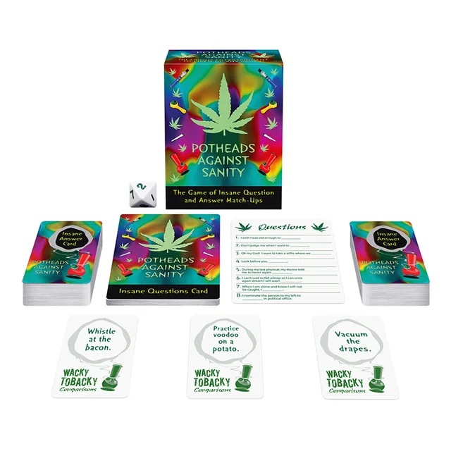 Kheper Games Potheads Against Sanity illustrated box with cards and paper components