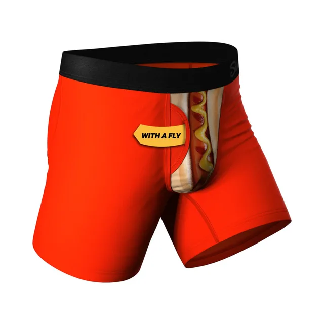 Angled front of size 2XL Coney Islands underwear with fly label