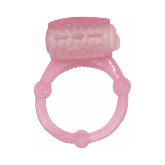 Purple Humm Dinger ring with textured upper sleeve and lower loop