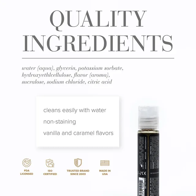 JO Gelato Creme Brulee Flavored Water-Based Lubricant 1 oz.
