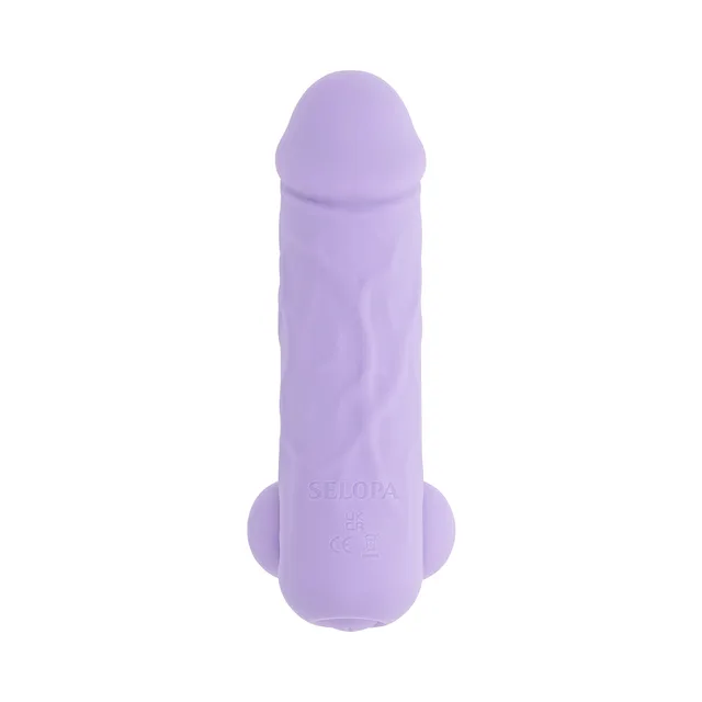 Front view of lavender Ballsy Bullet with rounded head