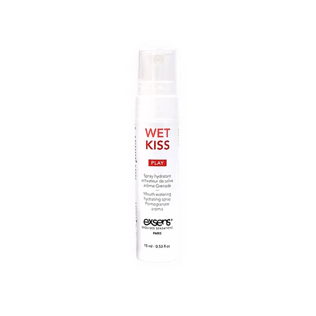 Slim white Exsens Wet Kiss Pomegranate 15 ml pump bottle