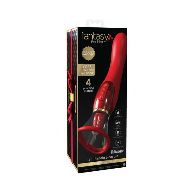 Pipedream Fantasy for Her red wand in black and gold retail box