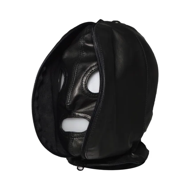 Open Prowler RED double hood showing inner eye and mouth openings