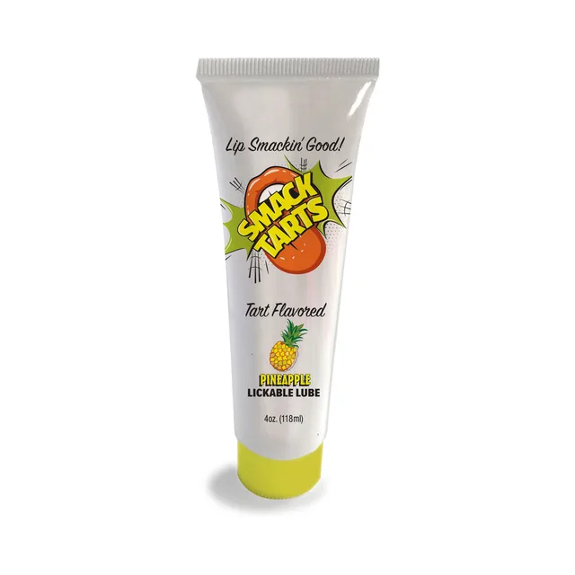 Smack Tarts Pineapple 2 oz lube tube with yellow band