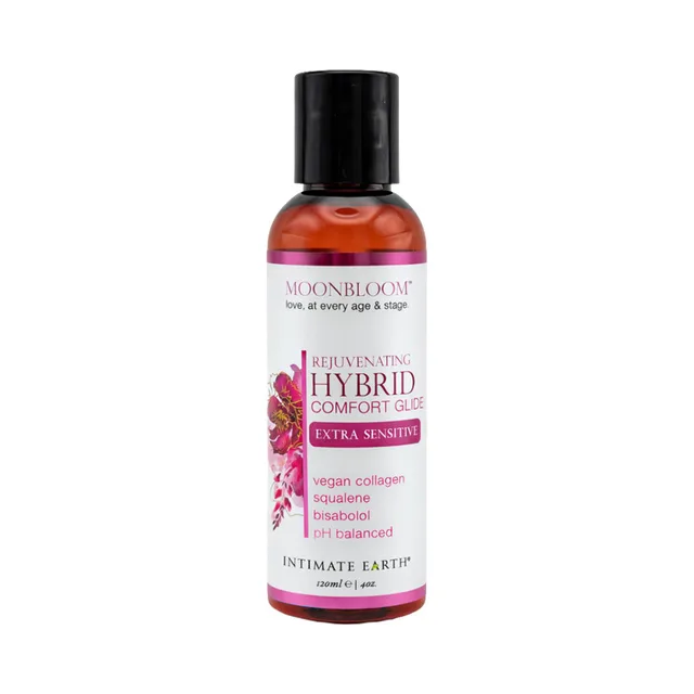 Moonbloom Hybrid Comfort Glide 4 oz amber bottle with black cap