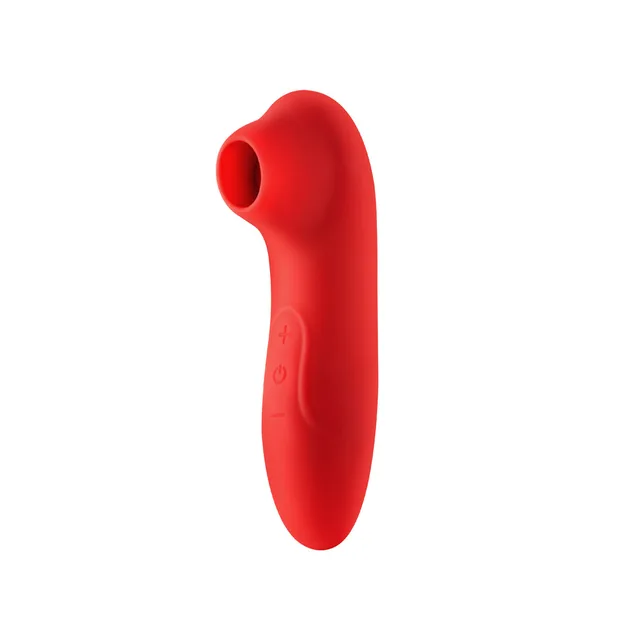 Front view of red CS19 with circular opening and controls